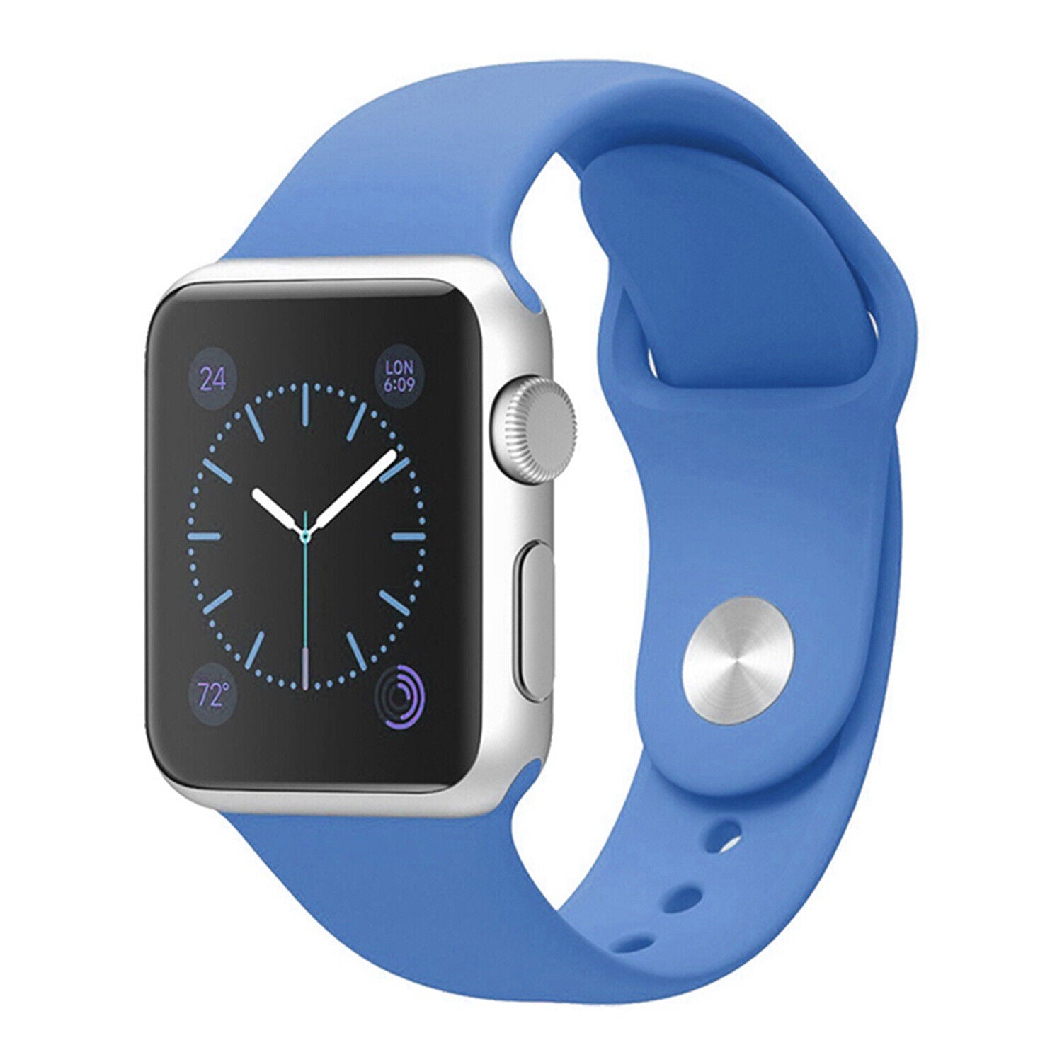 Bracelet de rechange en silicone souple pour Apple Watch iWatch