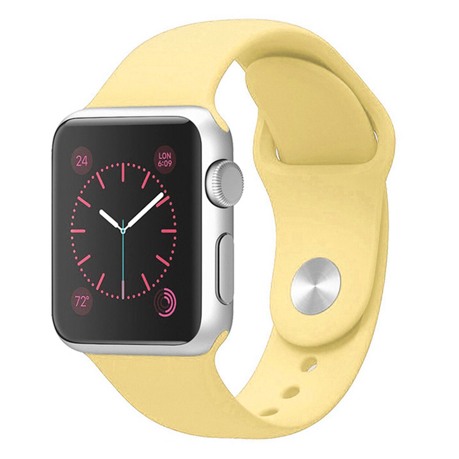 Bracelet de rechange en silicone souple pour Apple Watch iWatch