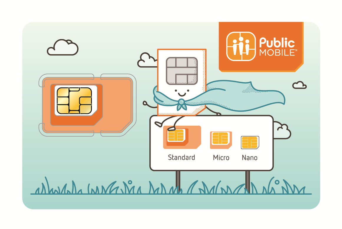 Public Mobile CANADA 4G LTE Prepaid Multi Sim Card