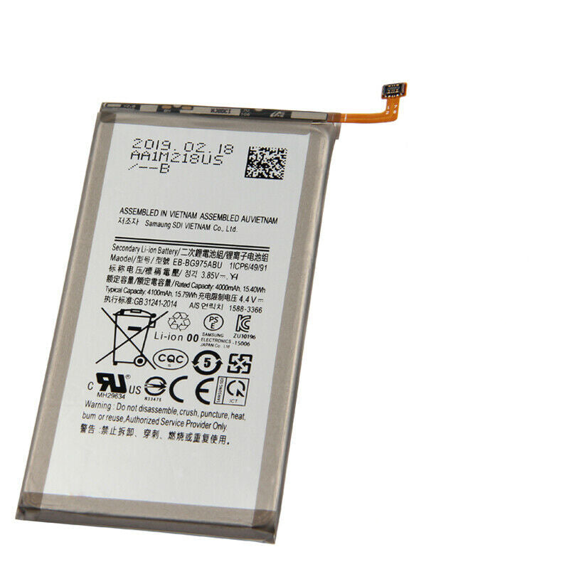 Batterie de remplacement pour Samsung Galaxy S10 Plus (G975), EB-BG975ABU EB-BG975ABE EB-BG975ABA