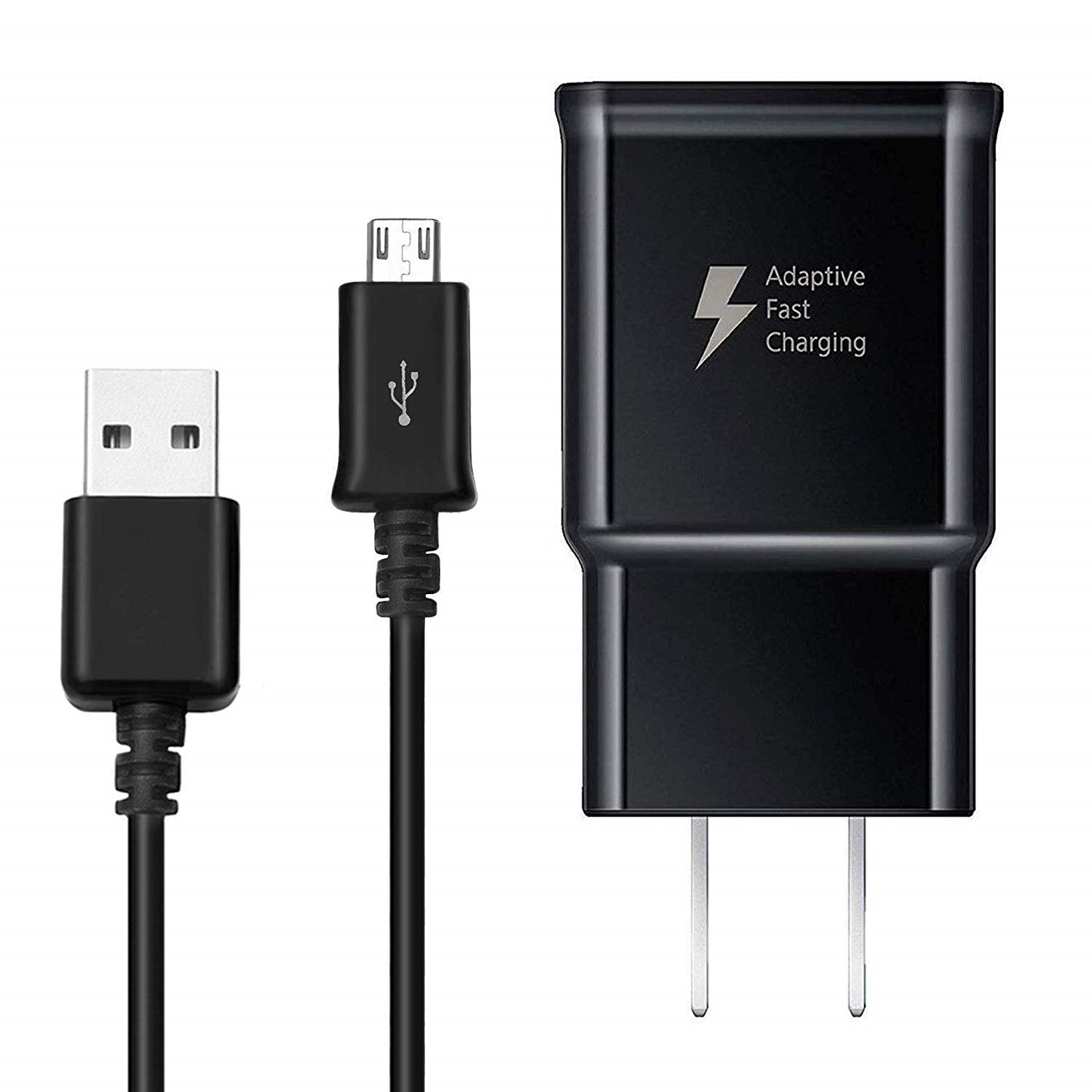 USB Fast Charging Power Adapter Wall Charger & Micro USB Cable for Samsung Motorola Google Phones