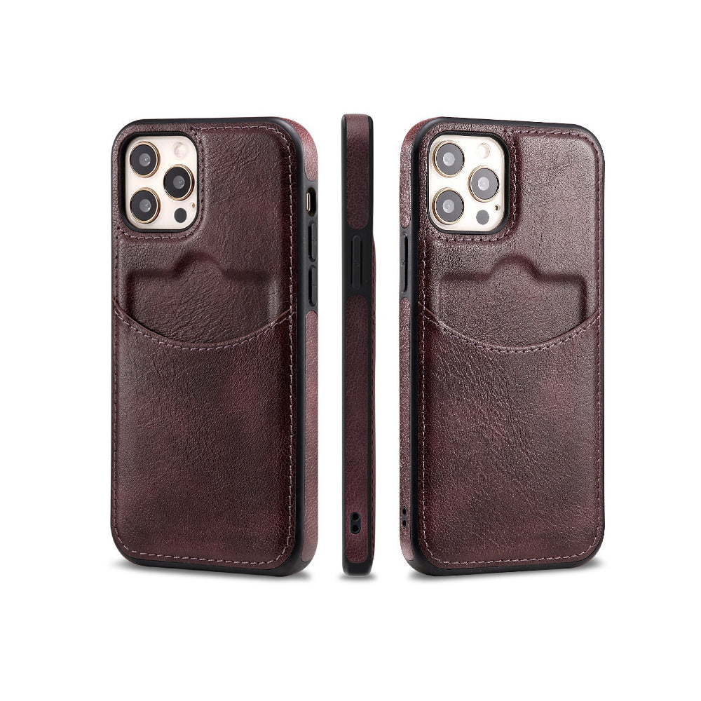 Leather Pocket Case for iPhone 13 Pro