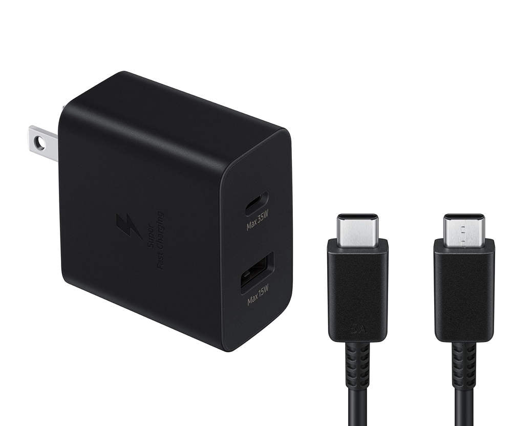 (35W) Dual Ports USB-C Fast Charging Power Wall Plug Charger Travel Adapter