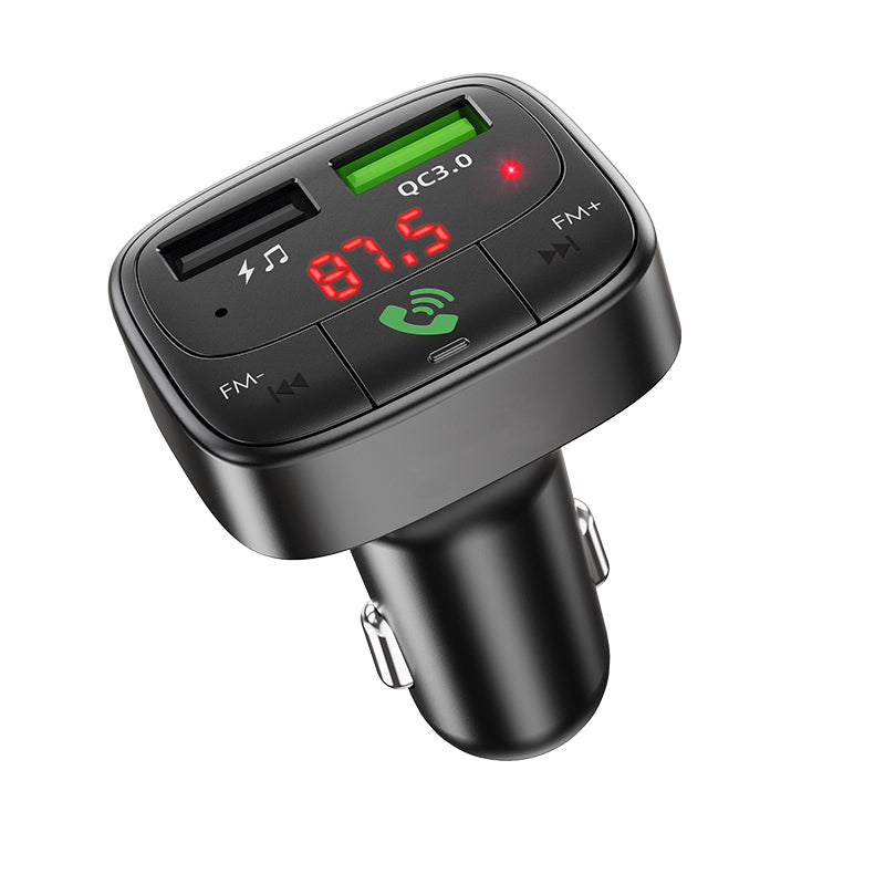 Transmetteur FM Bluetooth sans fil Radio double chargeur de voiture USB