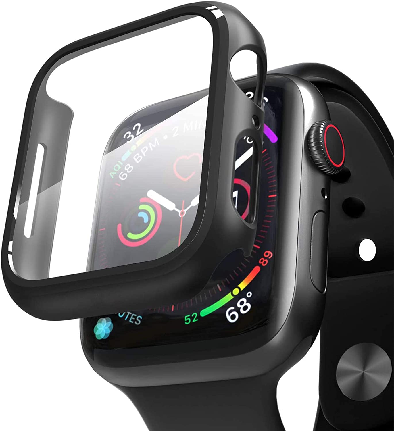 Boîtier rigide en PC et protecteur d'écran pour Apple Watch iWatch