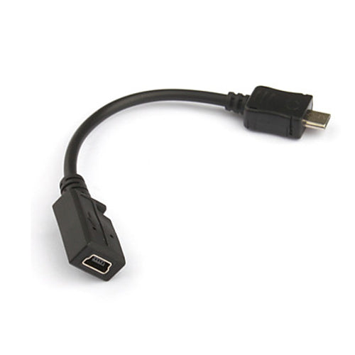 Micro USB Male to Mini USB Female Adapter Charging Cable (17cm)