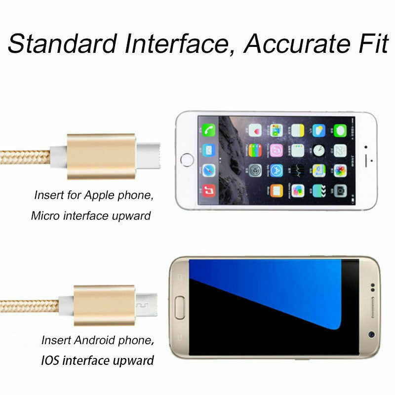 Double Sided Reversible Micro USB / Lightning Charging Data Cable (1m)