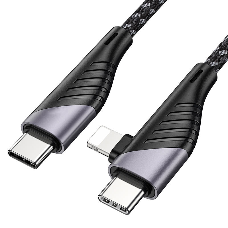 Nylon Braided USB-C to Lightning / USB-C Fast Charging Data Cable (1m)