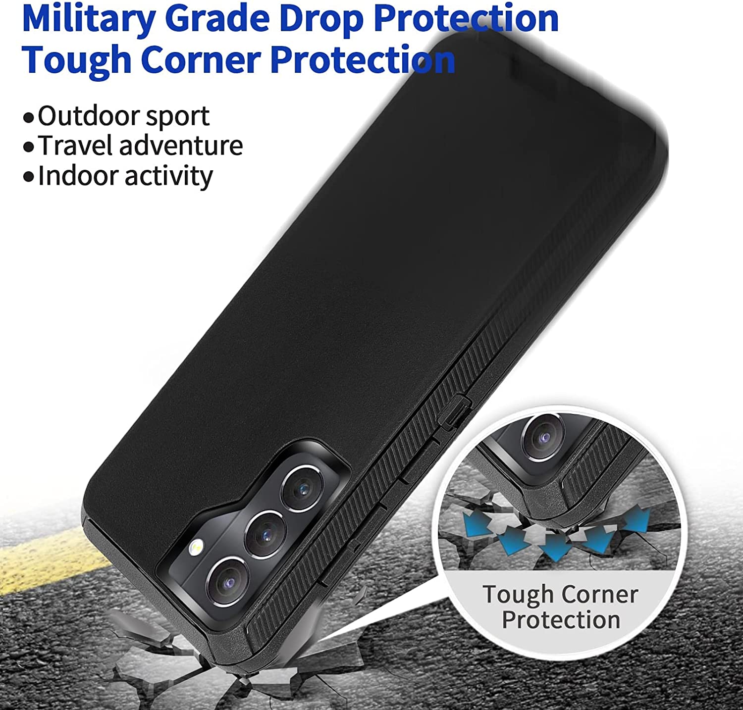 Shockproof Defender Case for Samsung Galaxy S22