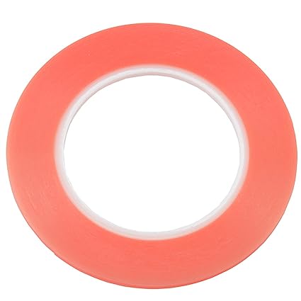 (2 Pack) Adhesive Red Double Side Tape Sticker