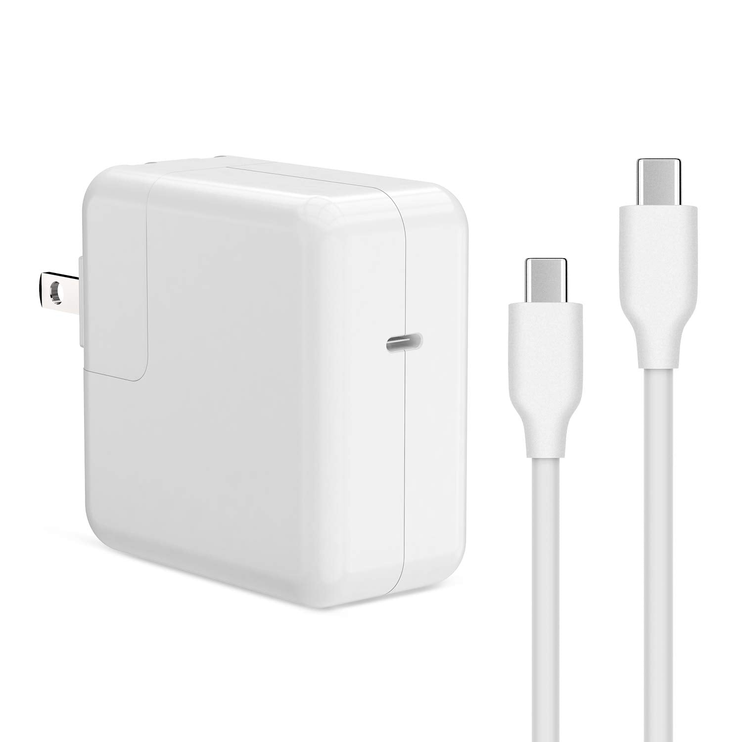 96W USB-C Fast Charging Power Adapter Wall Charger & USB-C Cable (1m)