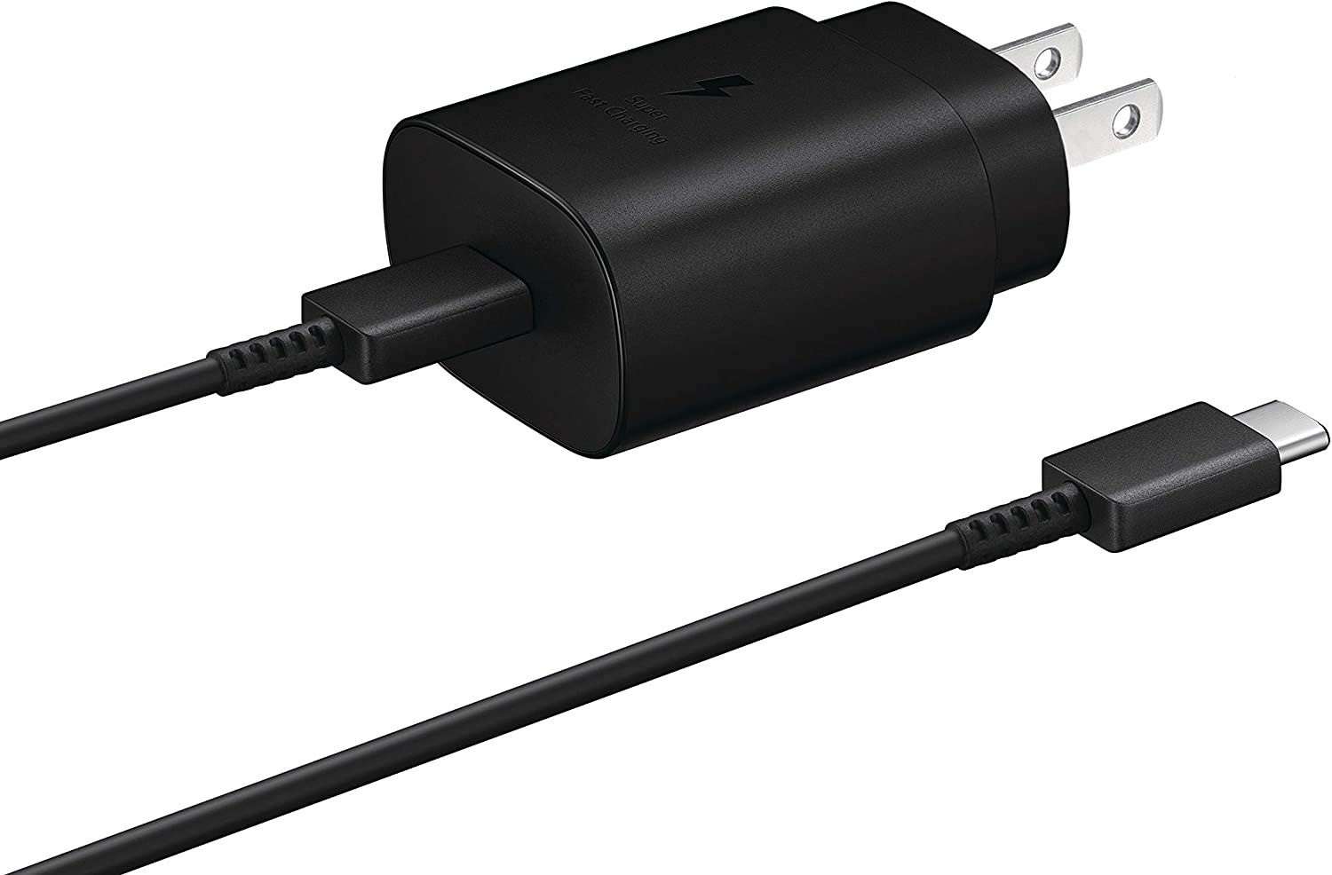 (25 W) Adaptateur secteur de charge rapide USB-C Chargeur mural et câble USB-C pour téléphones Samsung Motorola Google