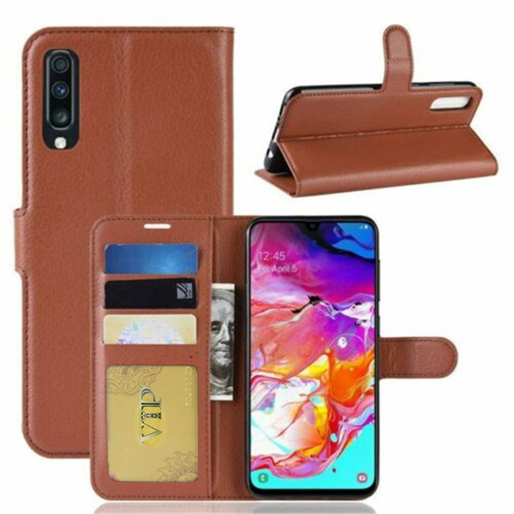 Leather Folio Wallet Case for Samsung Galaxy A20 / A30