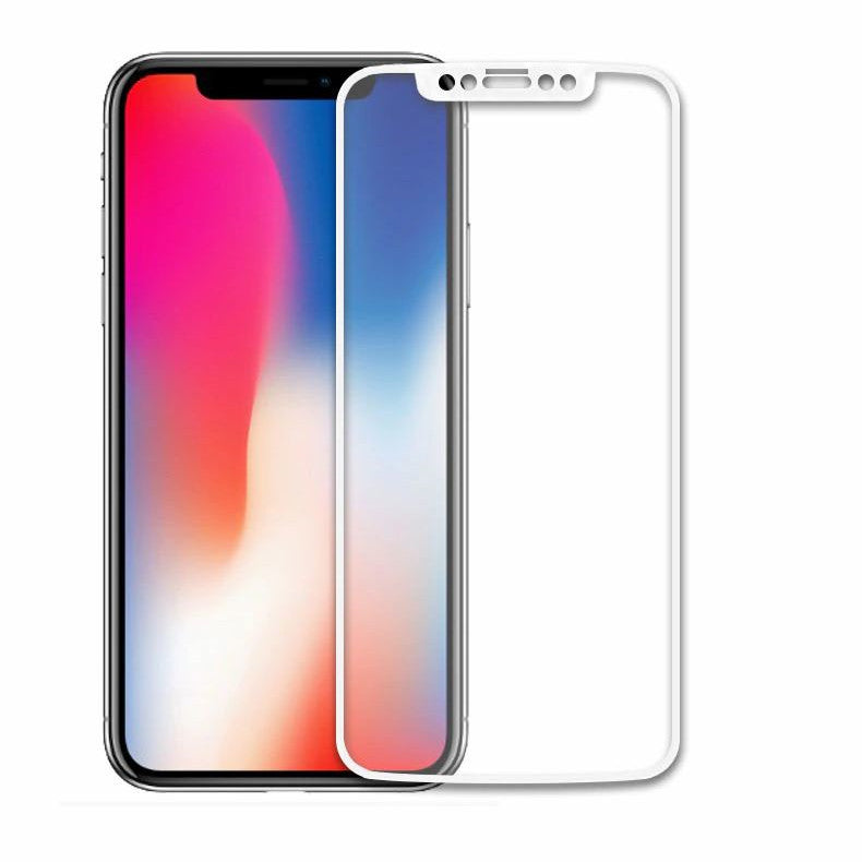 Protecteur d'écran en verre trempé à couverture complète incurvée pour iPhone X / Xs / 11 Pro