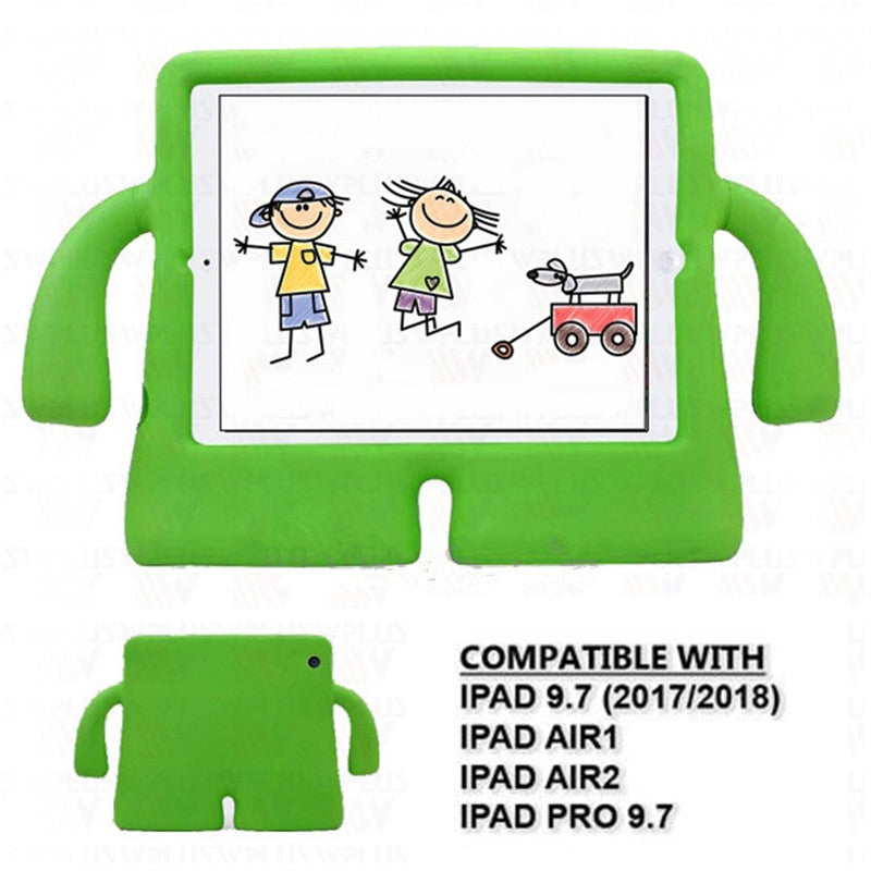 Silicone Kids Case for iPad 5 6 (5th 6th Gen.) / Air 1 2 (1st 2nd Gen.) / Pro 9.7