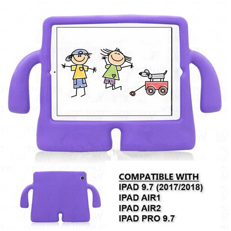 Coque en silicone pour enfants pour iPad 5 6 (5ème 6ème génération) / Air 1 2 (1ère 2ème génération) / Pro 9,7