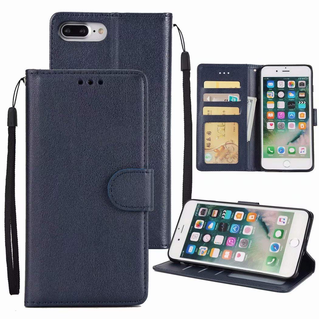 Leather Folio Wallet Case for iPhone 6 Plus / 6S Plus