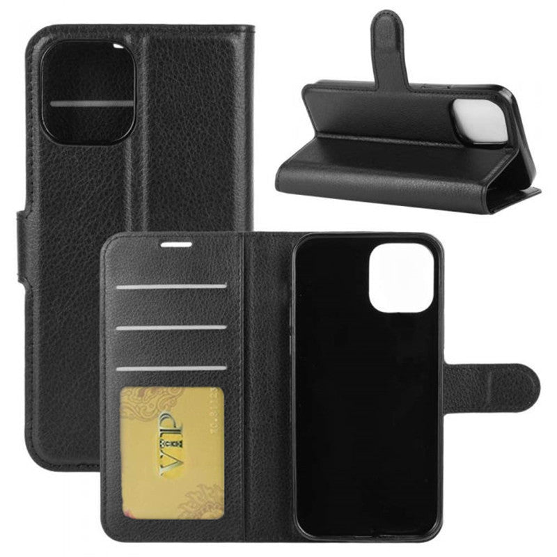 Leather Folio Wallet Case for iPhone 12 Mini