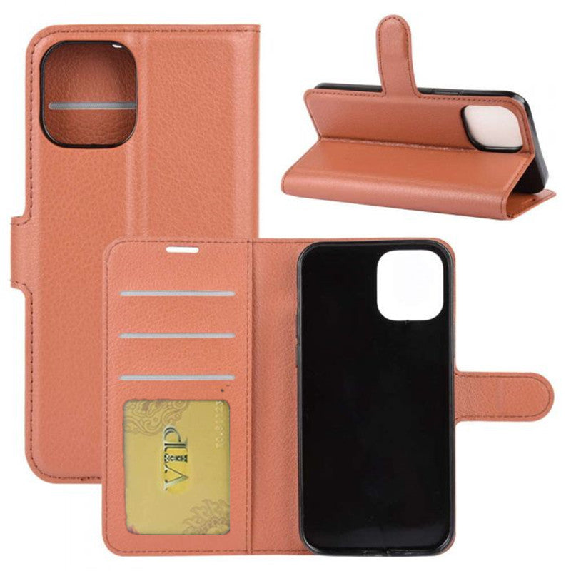 Leather Folio Wallet Case for iPhone 12 Mini