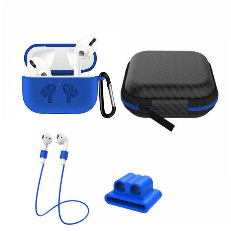 5 in 1 Silicone Case with Ear Hook Grips Straps Clips Tips Grips for AirPods Pro (1st Gen.)