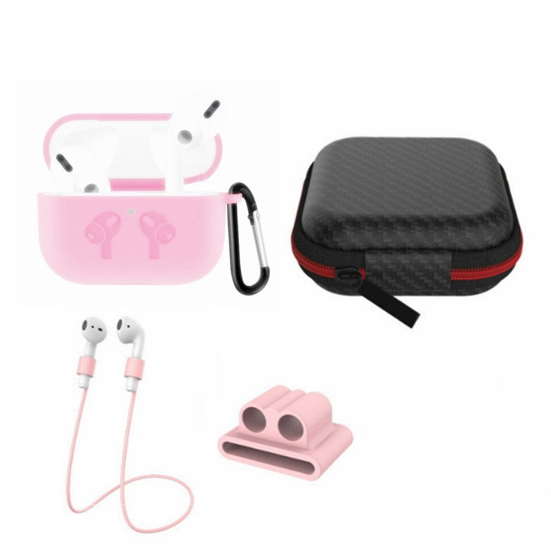 5 in 1 Silicone Case with Ear Hook Grips Straps Clips Tips Grips for AirPods Pro (1st Gen.)