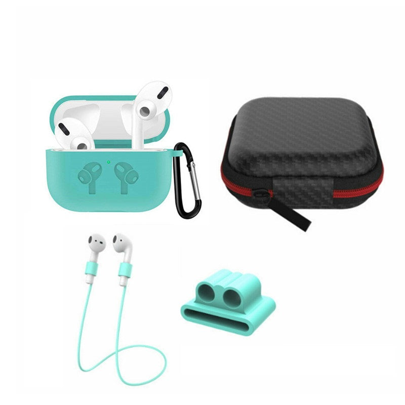 5 in 1 Silicone Case with Ear Hook Grips Straps Clips Tips Grips for AirPods Pro (1st Gen.)