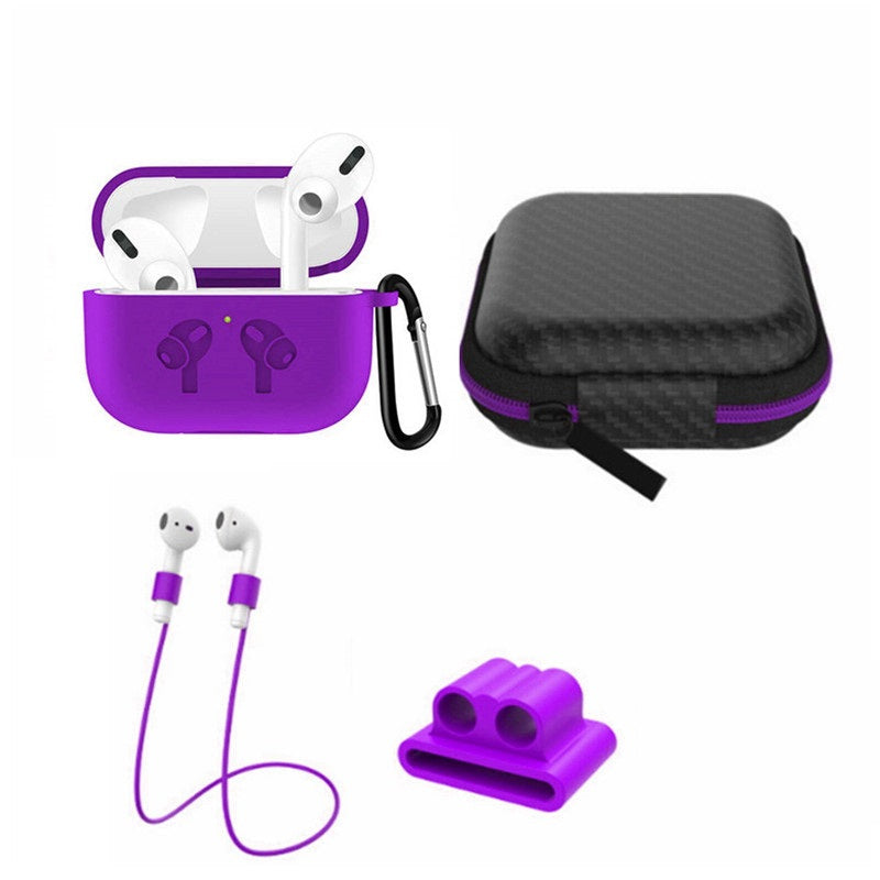 5 in 1 Silicone Case with Ear Hook Grips Straps Clips Tips Grips for AirPods Pro (1st Gen.)