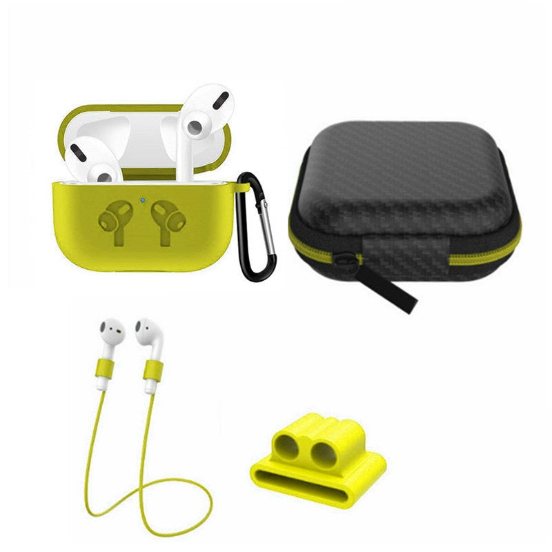 5 in 1 Silicone Case with Ear Hook Grips Straps Clips Tips Grips for AirPods Pro (1st Gen.)