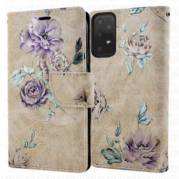 Leather Folio Wallet Case for Samsung Galaxy A53 5G