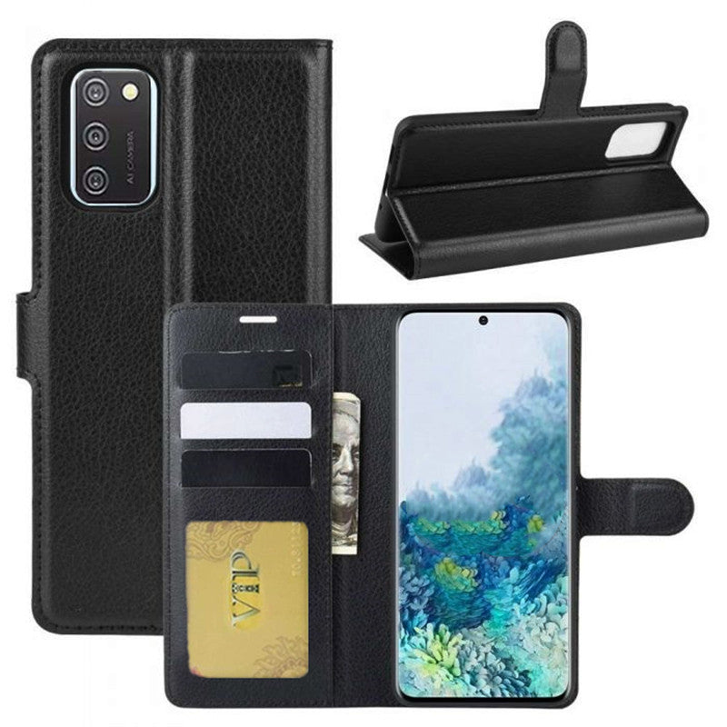 Leather Folio Wallet Case for Samsung Galaxy A02S