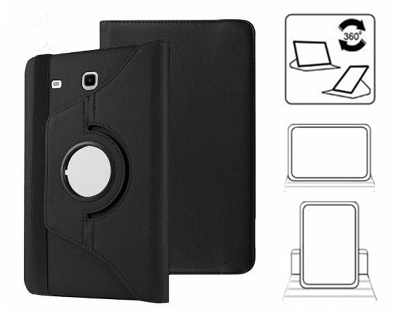 Rotating Folio Case for Samsung Tablet Tab E 8.0