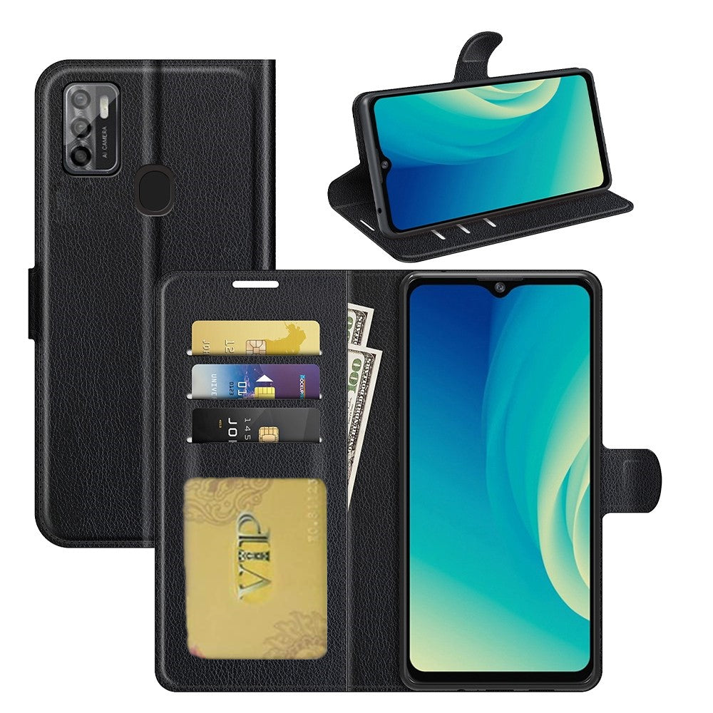 Leather Folio Wallet Case for ZTE Blade A7P