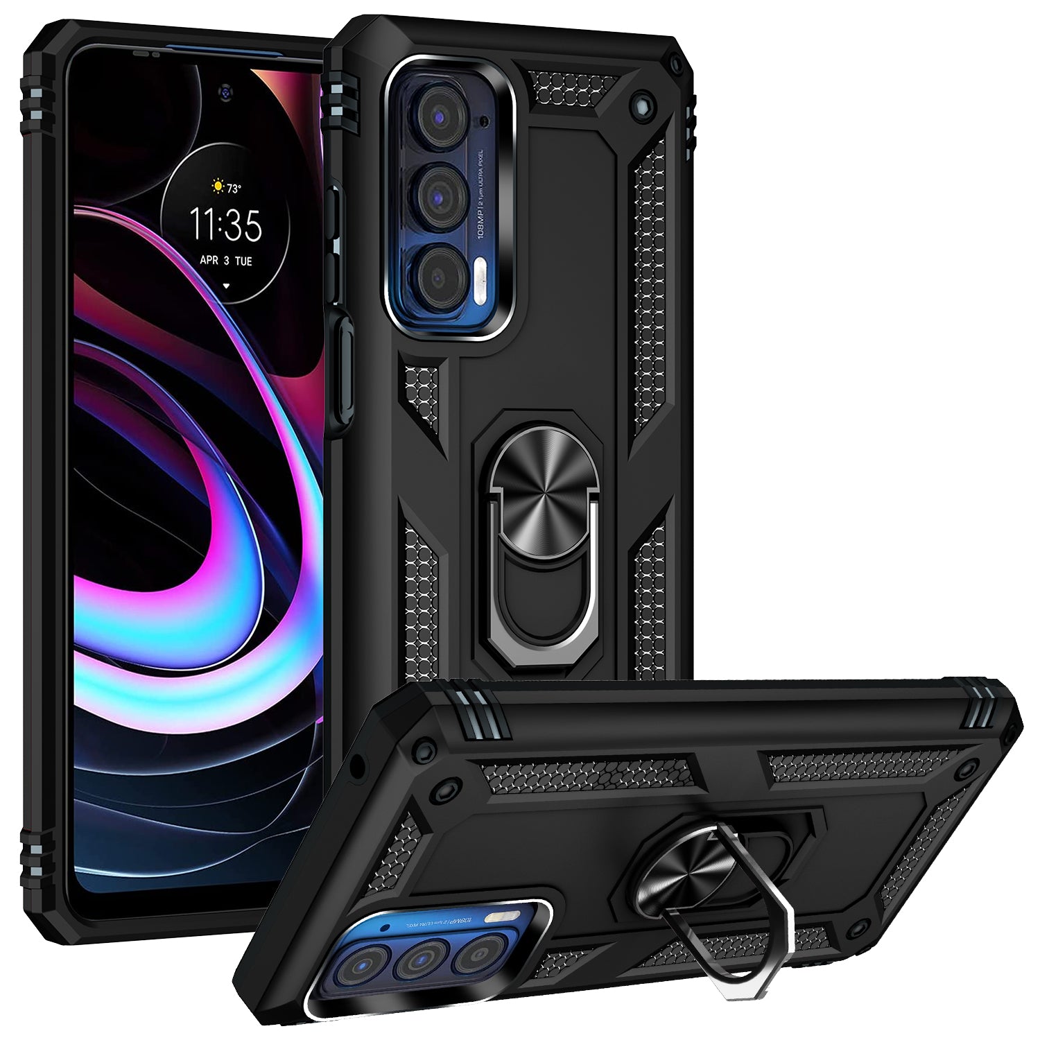 Hybrid Ring Case for Motorola Moto Edge (2021)