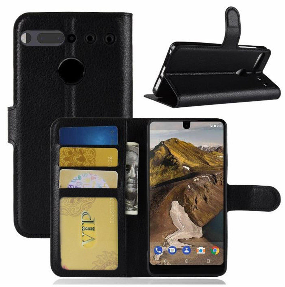 Leather Folio Wallet Case for Essential Phone PH-1