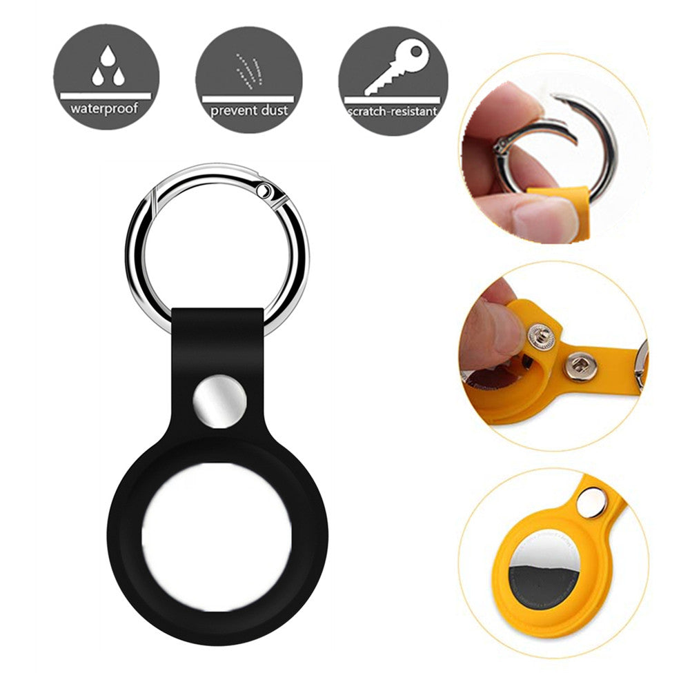 (2 Packs) Silicone Case with Keychain for AirTag