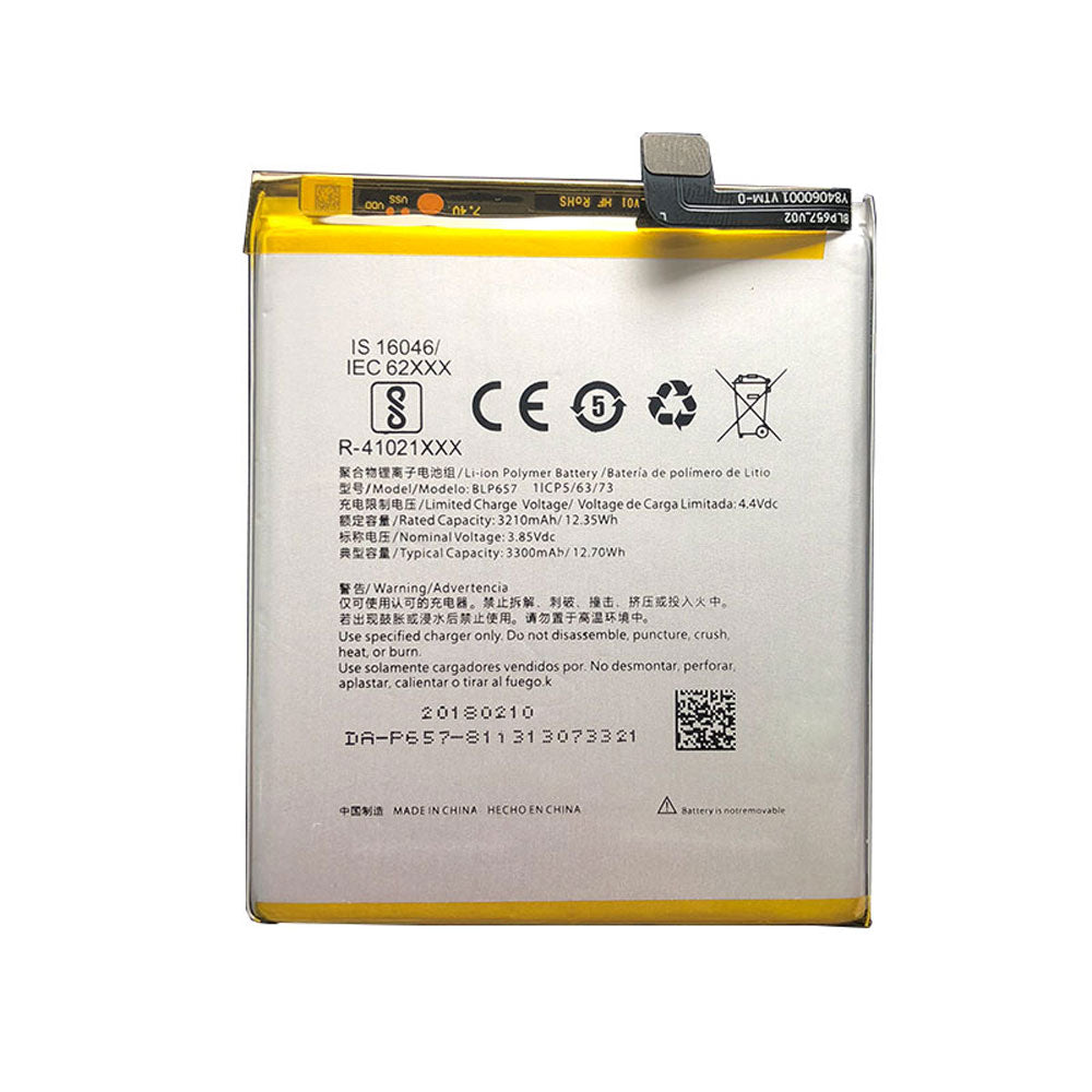 Replacement Battery for OnePlus 6 Six, BLP657