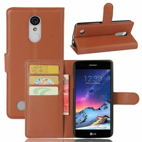 Leather Folio Wallet Case for LG K4 2017