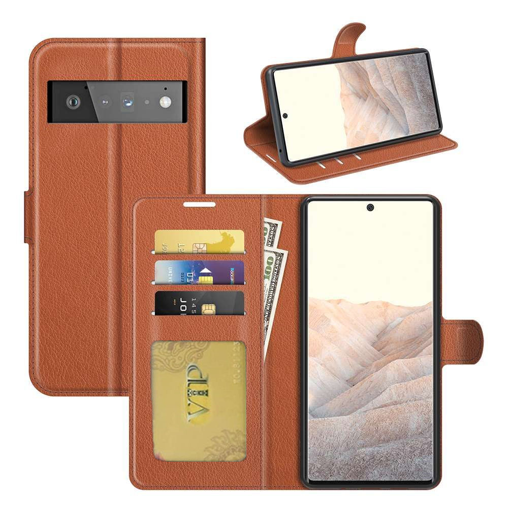 Leather Folio Wallet Case for Google Pixel 6 Pro