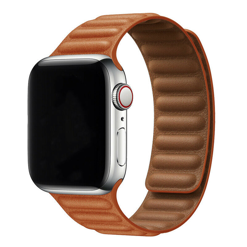 Leather Link Replacement Band Strap for Apple Watch iWatch