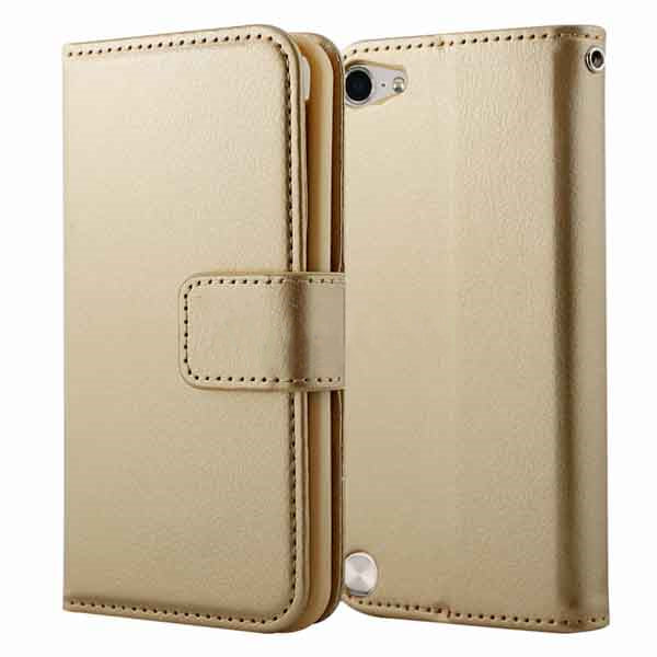 Étui portefeuille folio en cuir pour iPod Touch 5/6/7