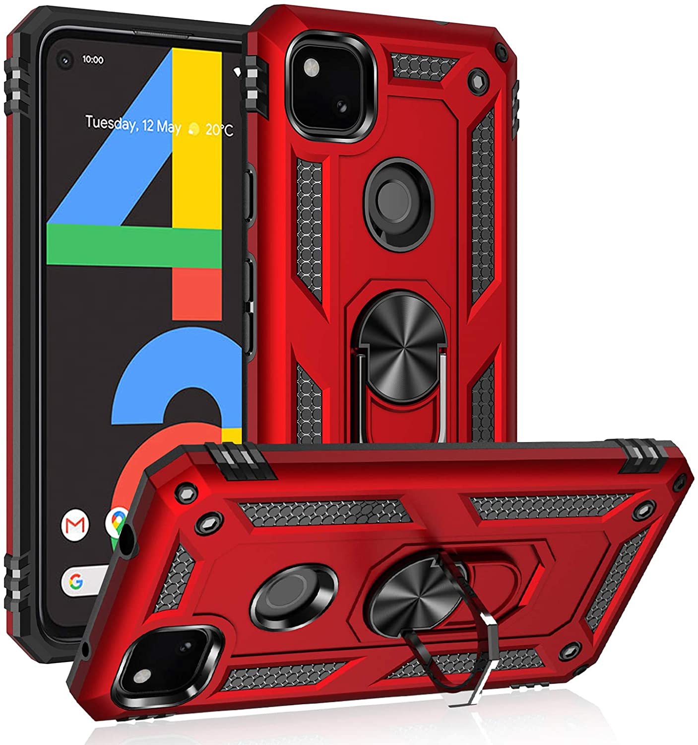 Hybrid Ring Case for Google Pixel 4a 4G