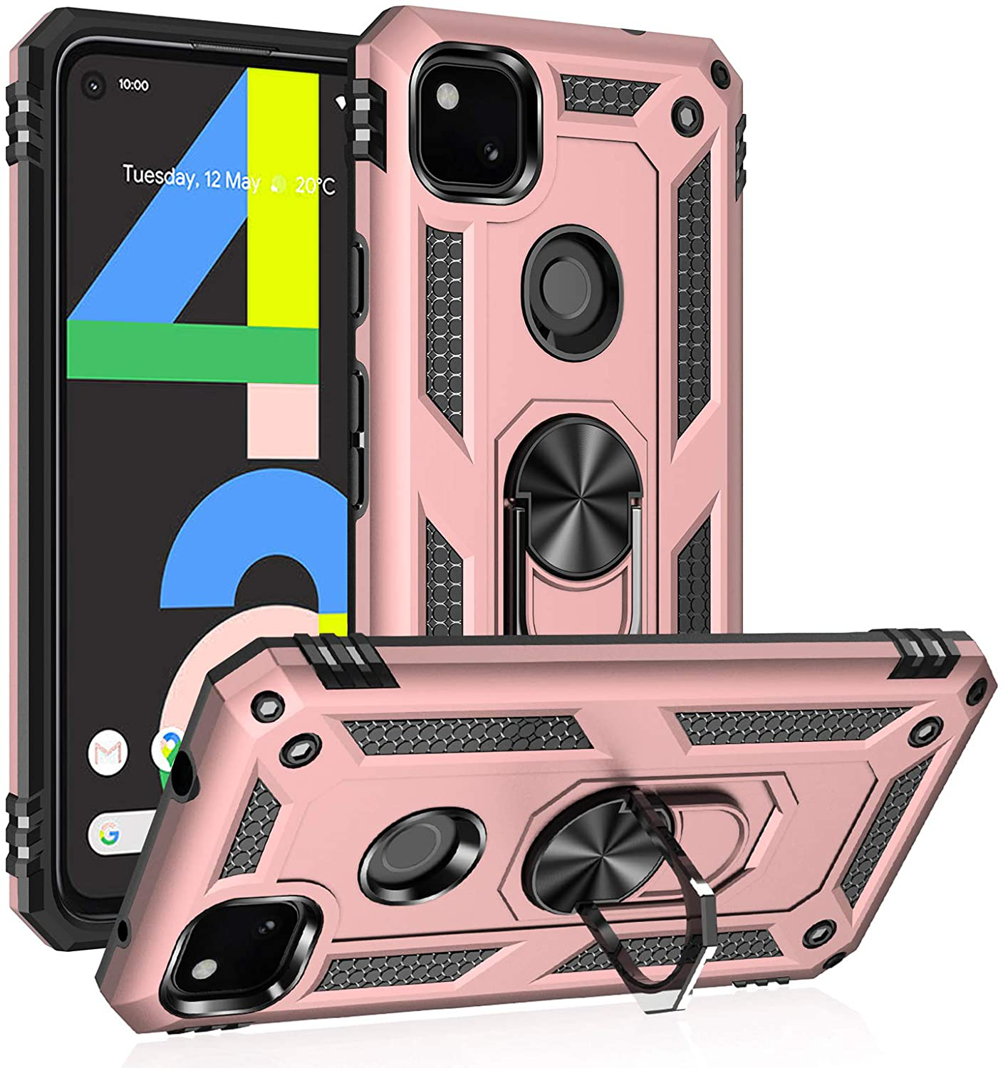 Hybrid Ring Case for Google Pixel 4a 4G