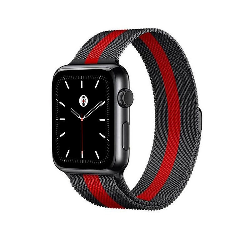 Bracelet de remplacement à boucle magnétique en métal pour Apple Watch iWatch