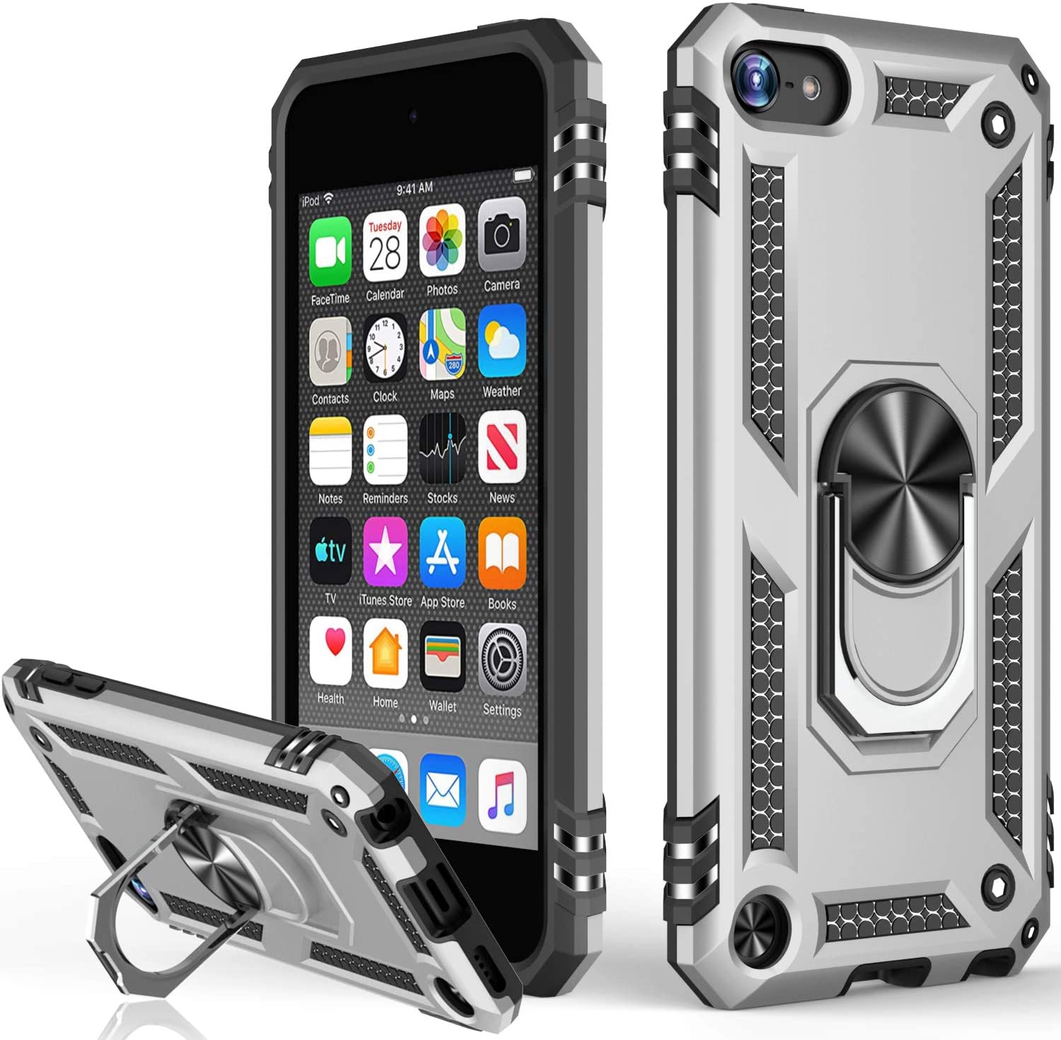 Hybrid Ring Case for iPod Touch 5 / 6 / 7