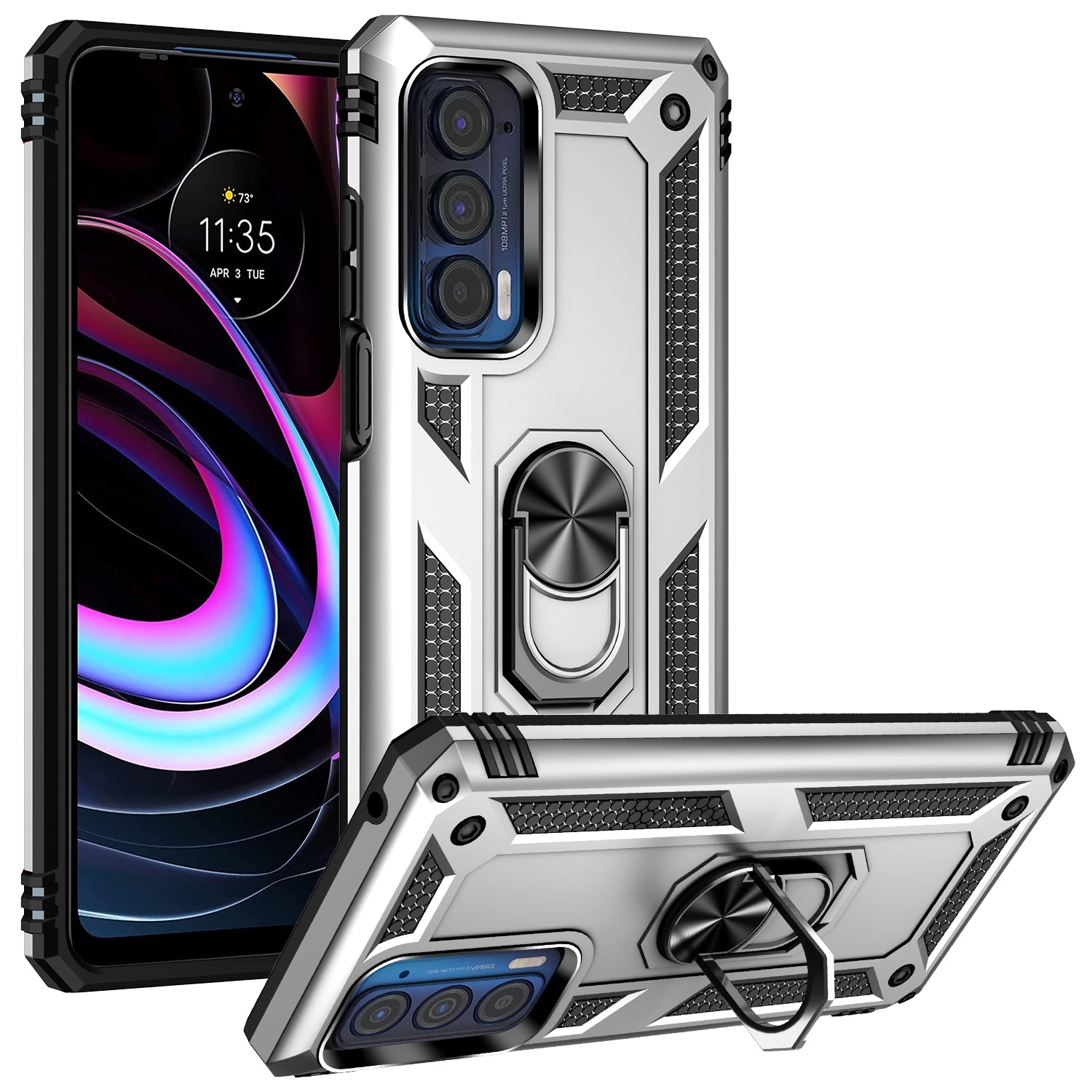 Hybrid Ring Case for Motorola Moto Edge (2021)