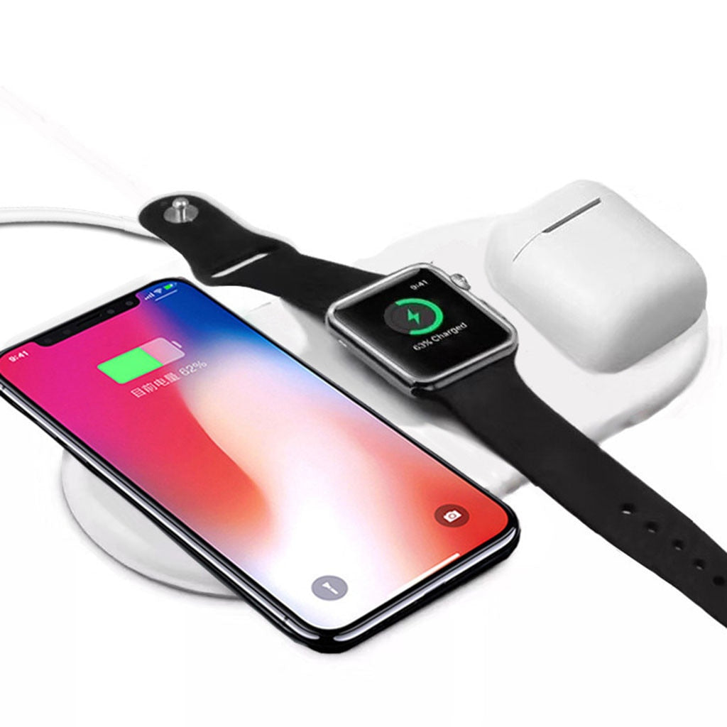 3 in 1 Wireless Charging Pad Fast Charger Station