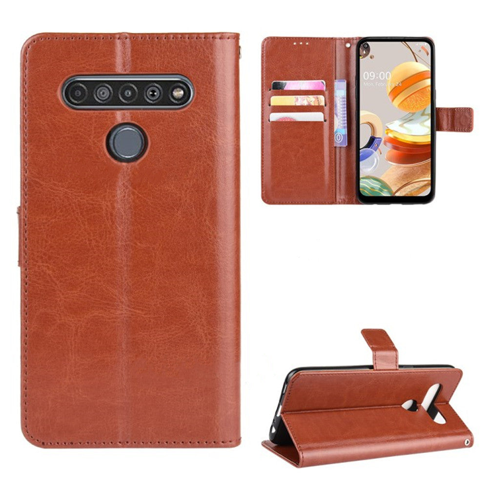 Leather Folio Wallet Case for LG K41s / K51s