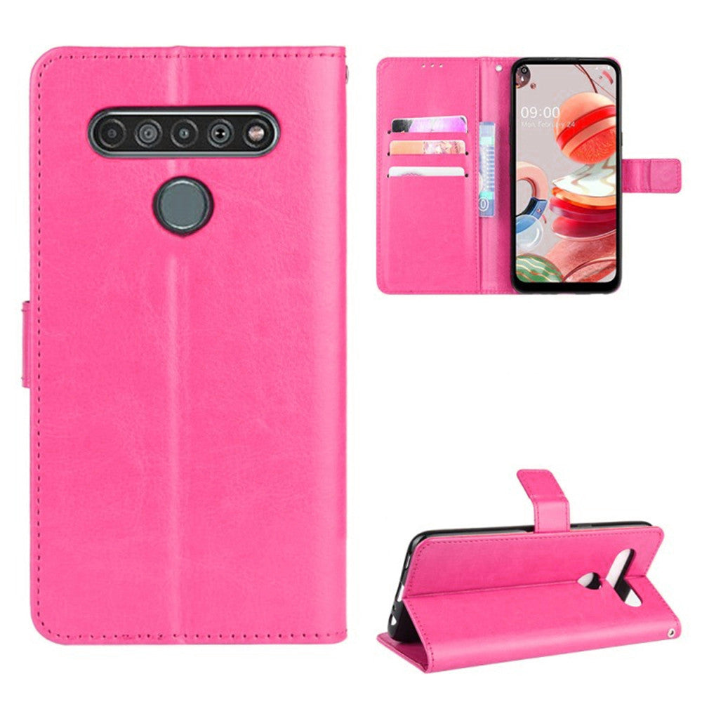 Leather Folio Wallet Case for LG K61