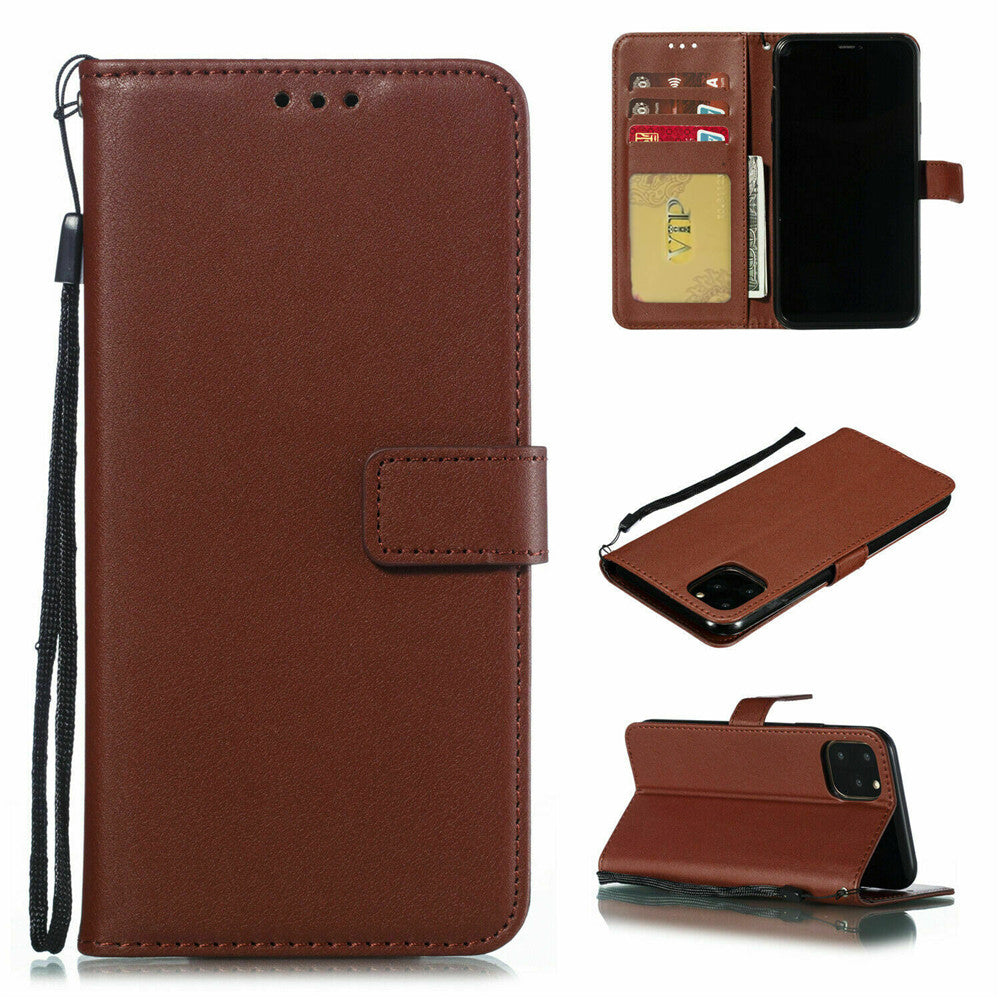 Leather Folio Wallet Case for iPhone 11 Pro