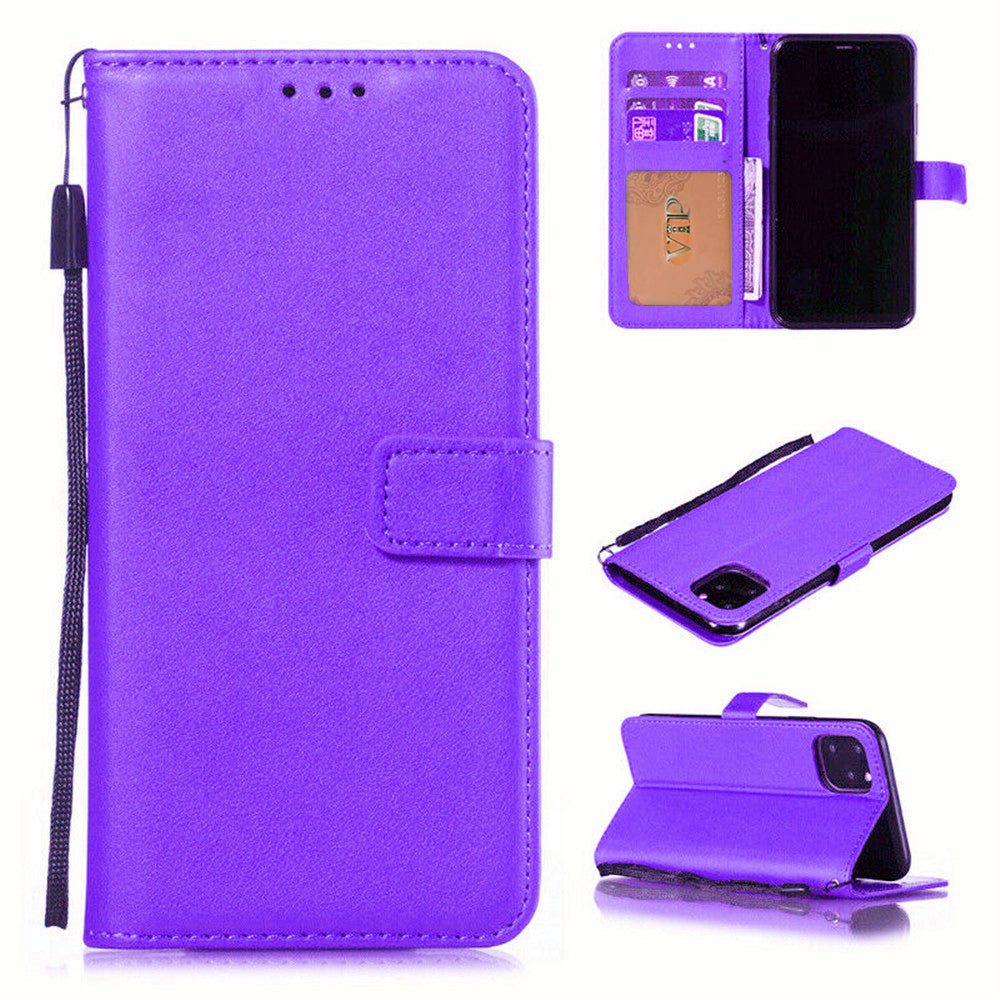 Leather Folio Wallet Case for iPhone 11 Pro